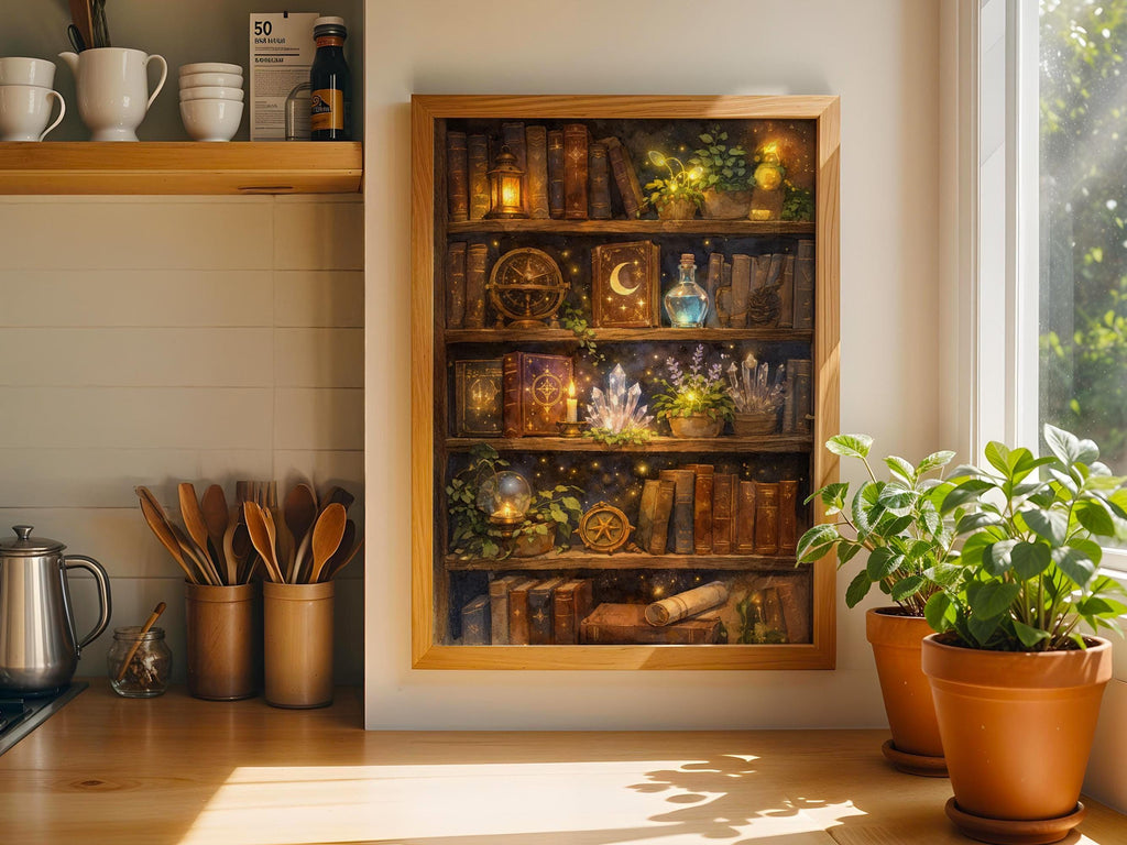 Magical Vintage Bookshelf
