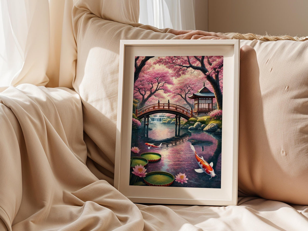 Cherry Blossom Koi Pond