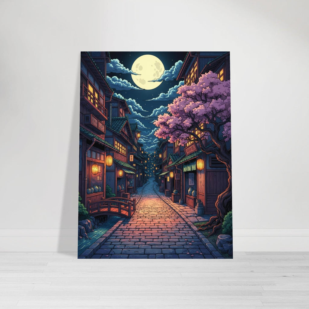 Moonlit Japanese Street