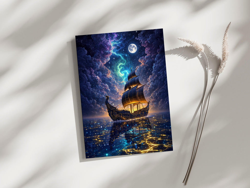 Moonlit Sailing Ship