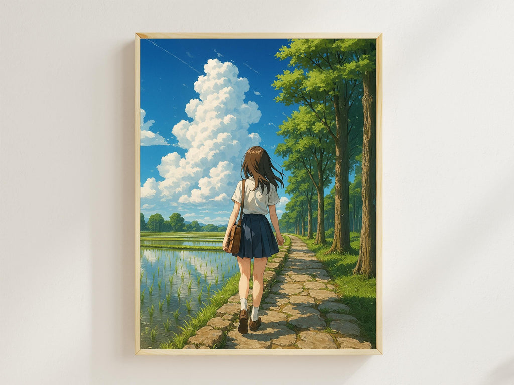 Anime Summer Countryside Girl