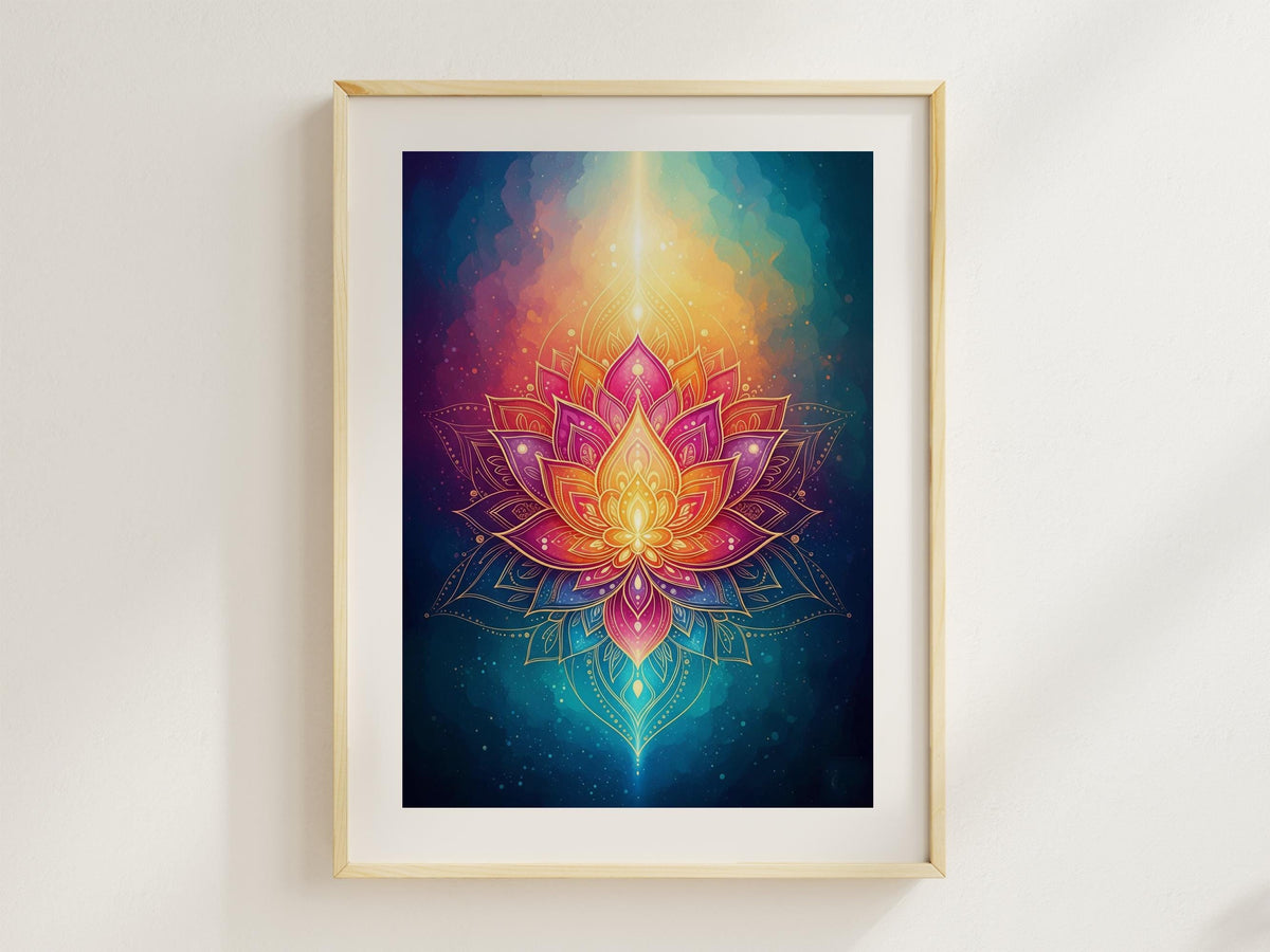 Rainbow Lotus Mandala