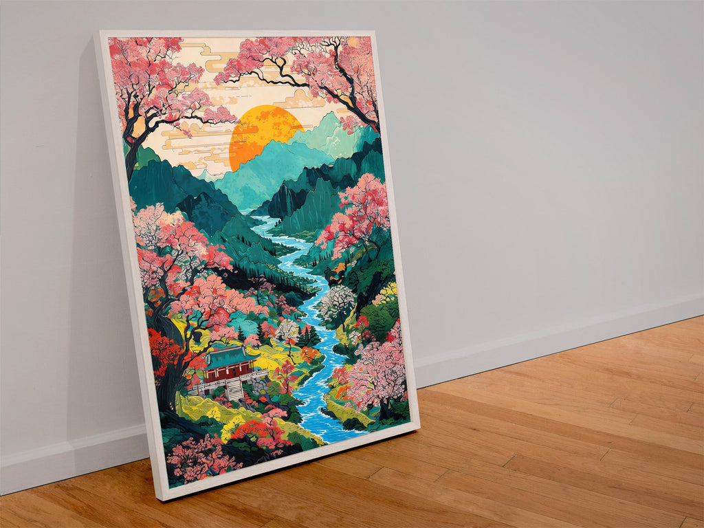 Vibrant Sakura Valley