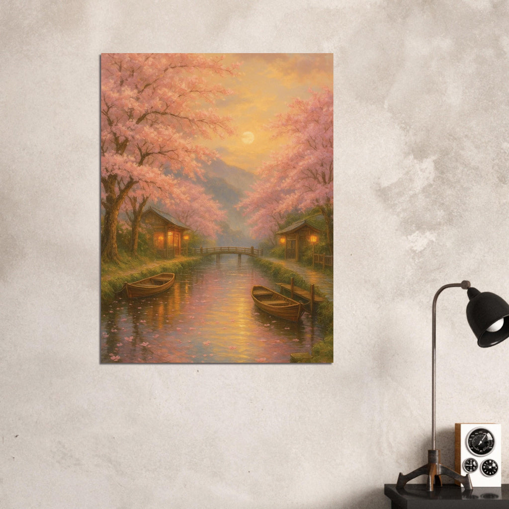 Japanese Sakura River