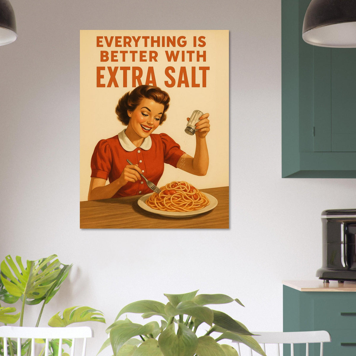 Retro Housewife Cooking