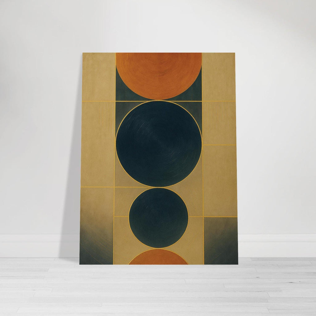 Celestial Blue Copper Geometry
