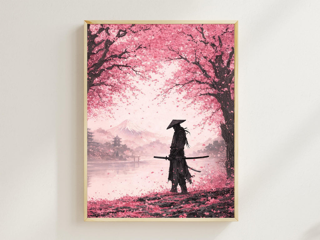Japanese Samurai Mount Fuji