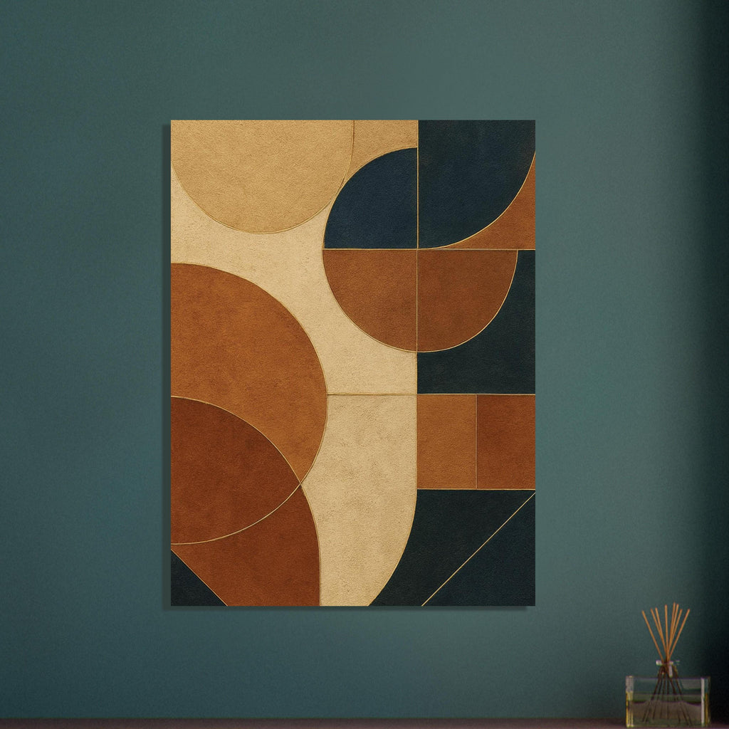 Caramel Navy Geometry
