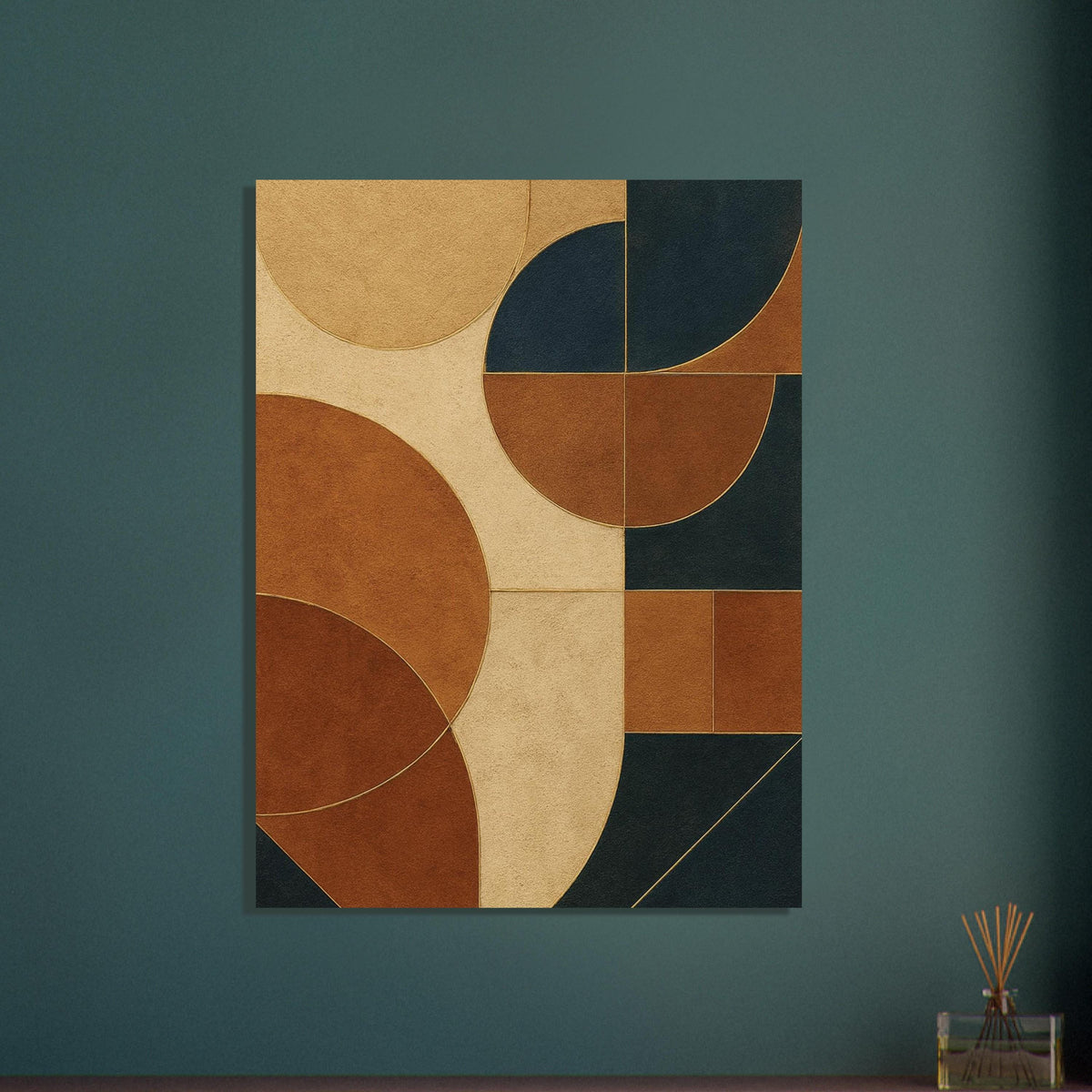 Caramel Navy Geometry