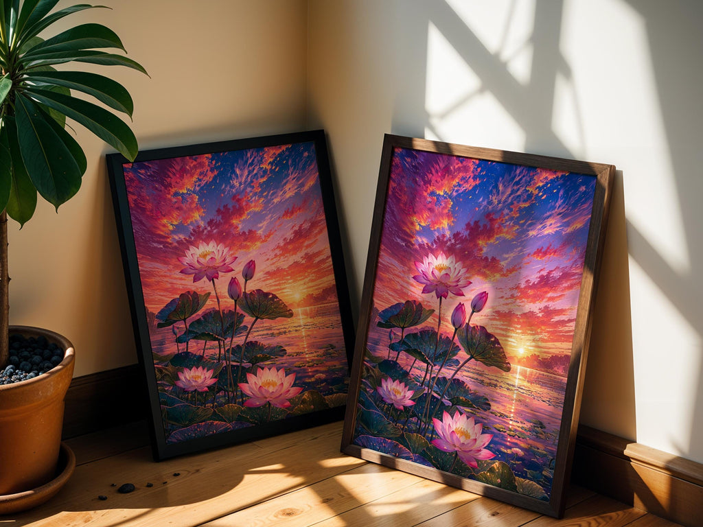 Sunset Lotus Pond