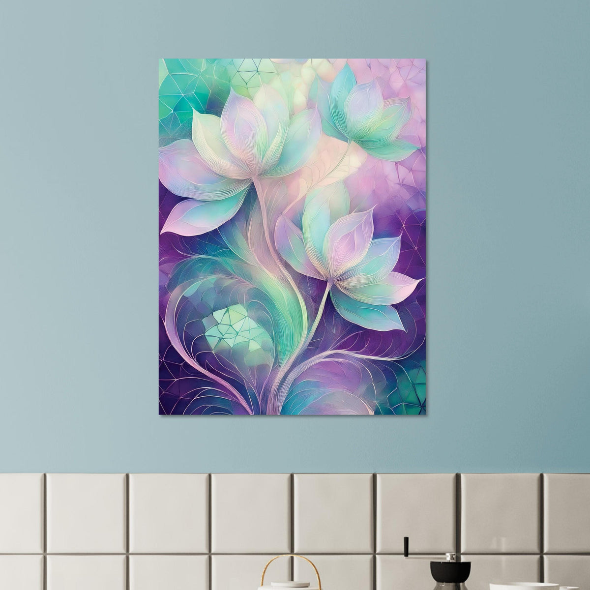 Pastel Lotus Flowers