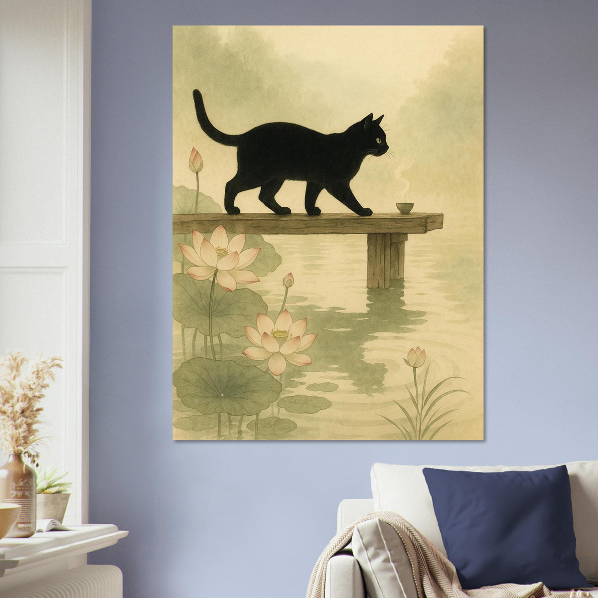 Black Cat Lotus Pond