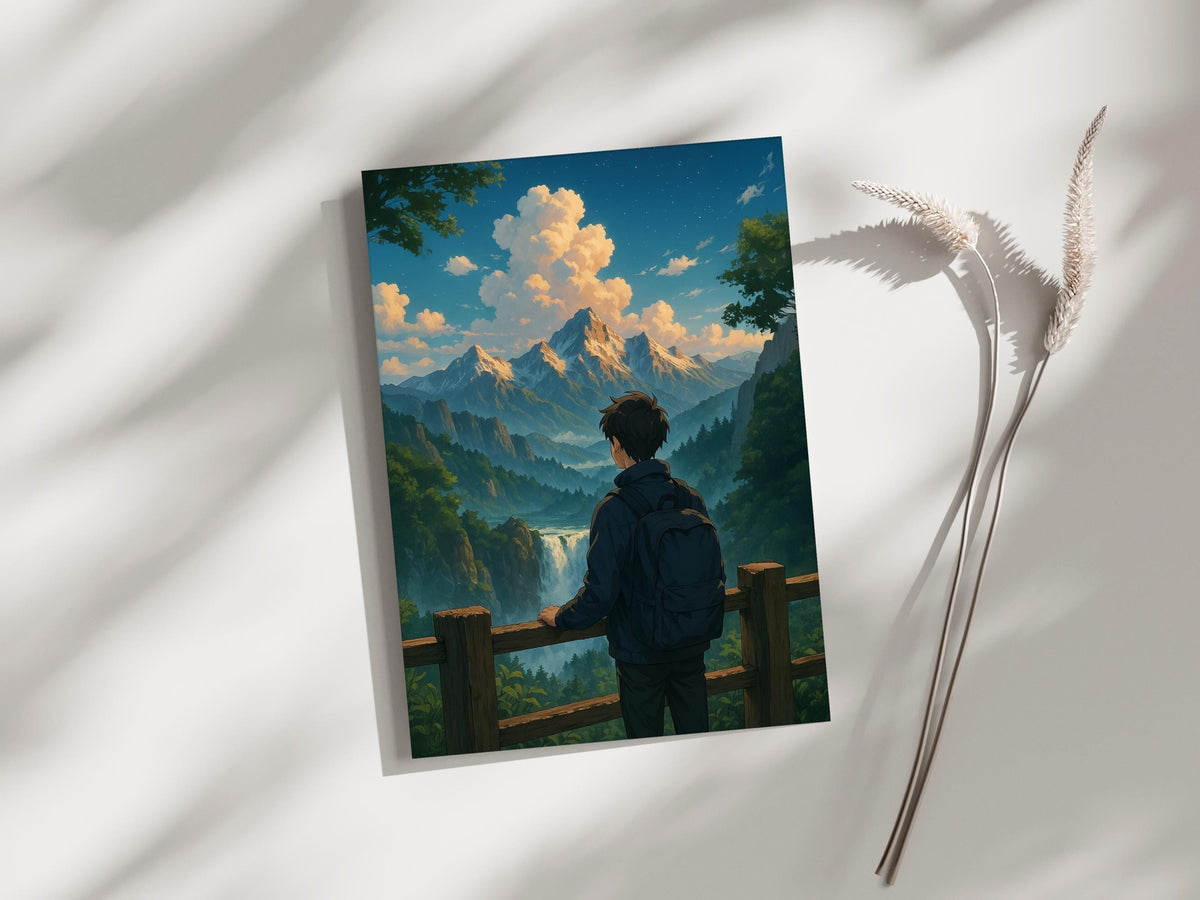 Anime Mountain Adventure Boy