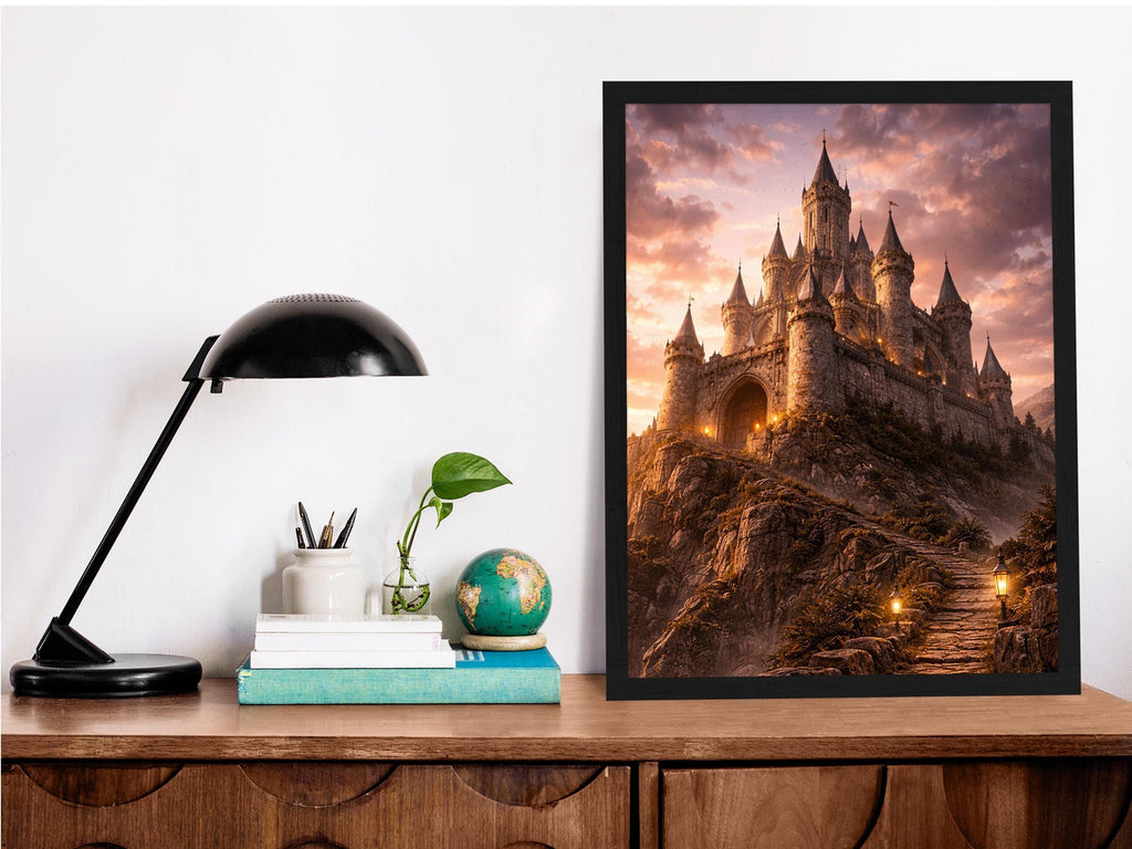 Fantasy Sunset Castle