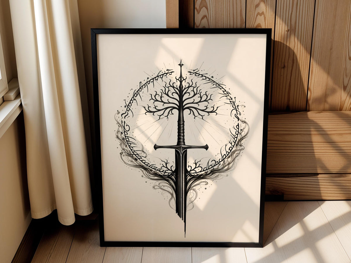 Tree of Gondor with Broken Sword
