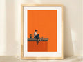 Minimal Reading Woman
