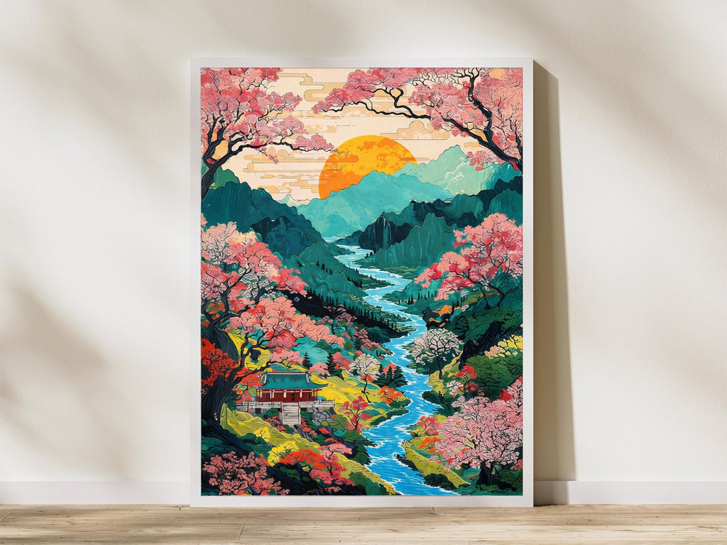 Vibrant Sakura Valley