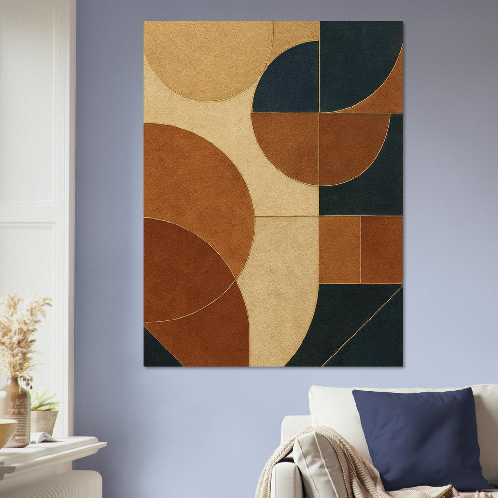 Caramel Navy Geometry
