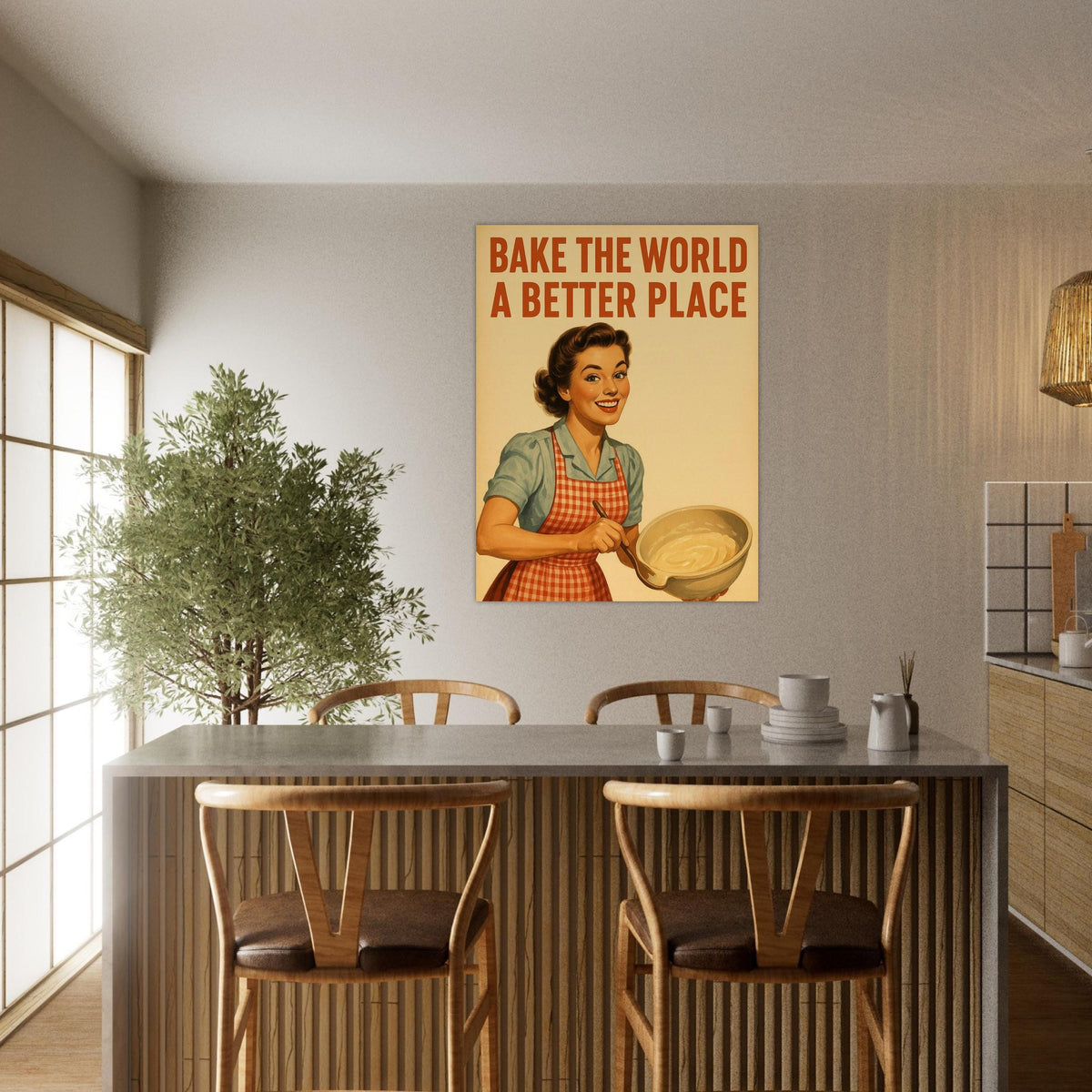 Vintage Baking Woman