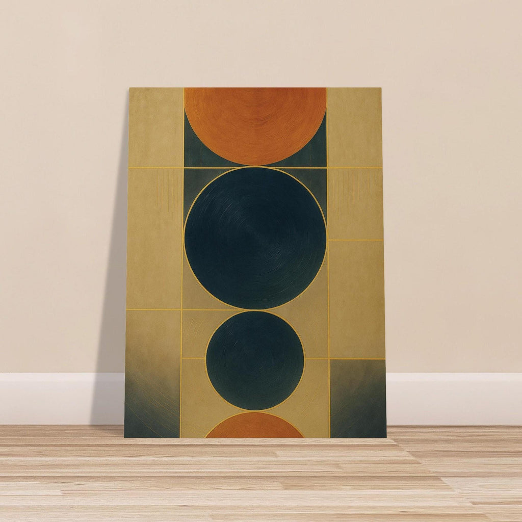 Celestial Blue Copper Geometry