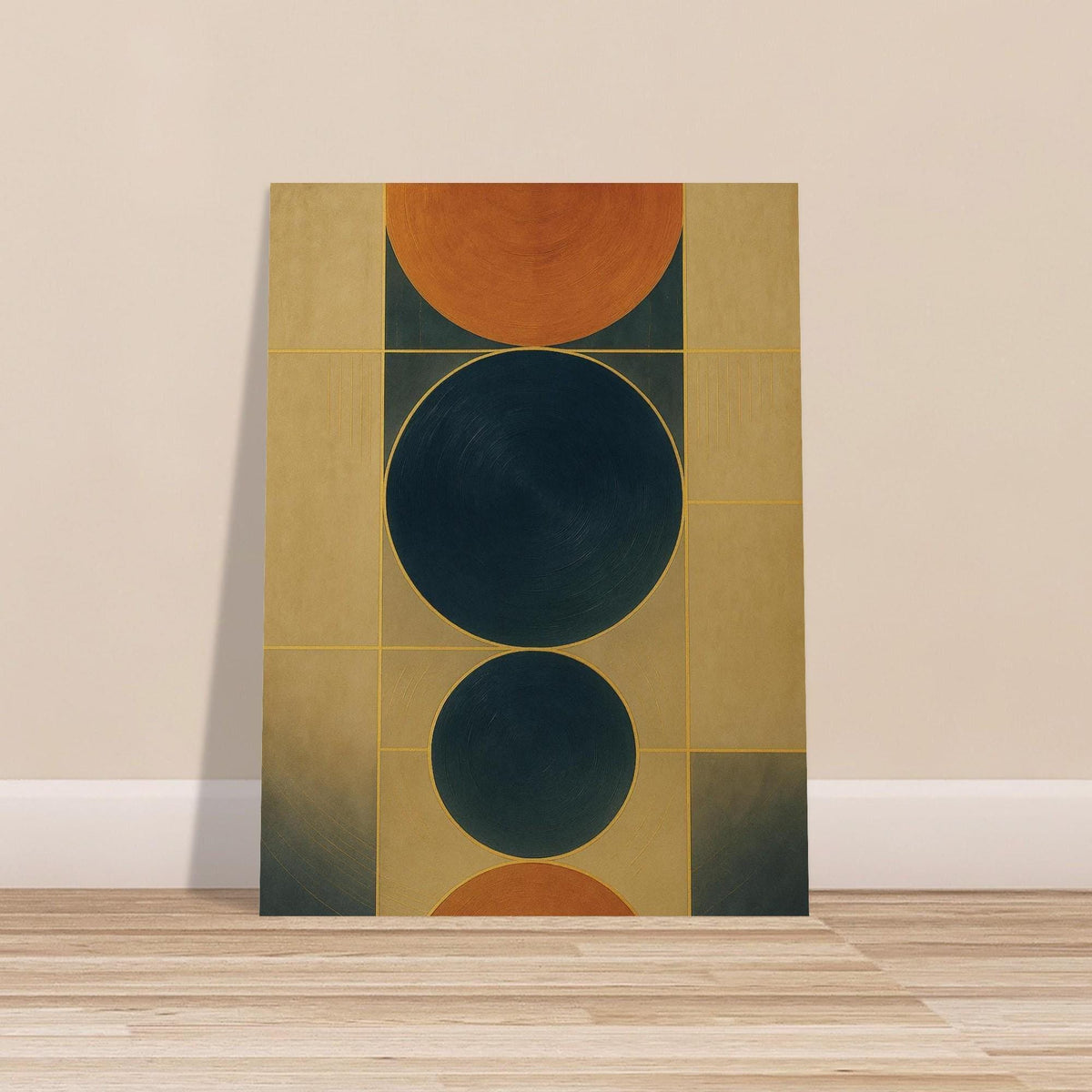 Celestial Blue Copper Geometry