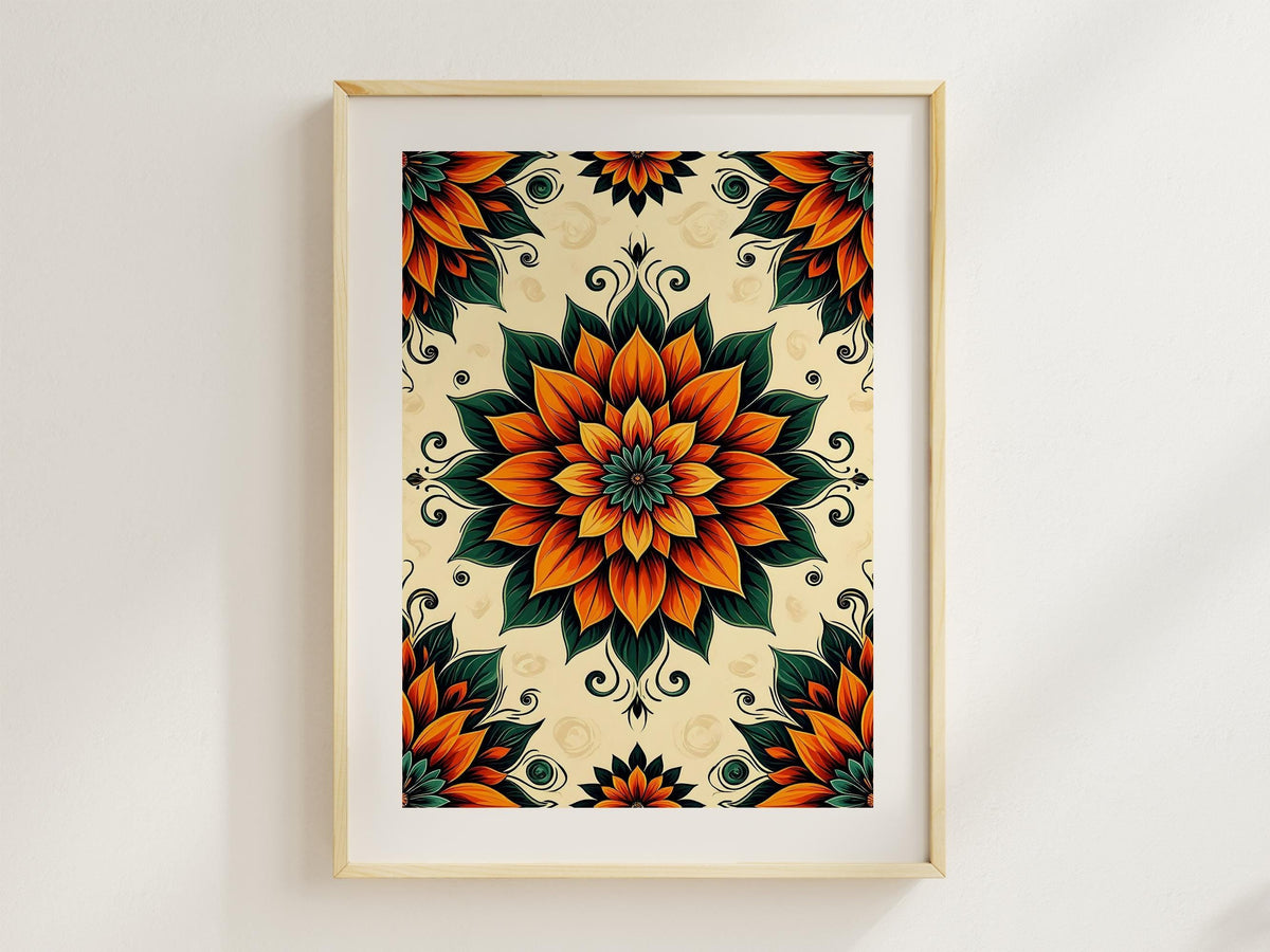 Floral Botanical Mandala