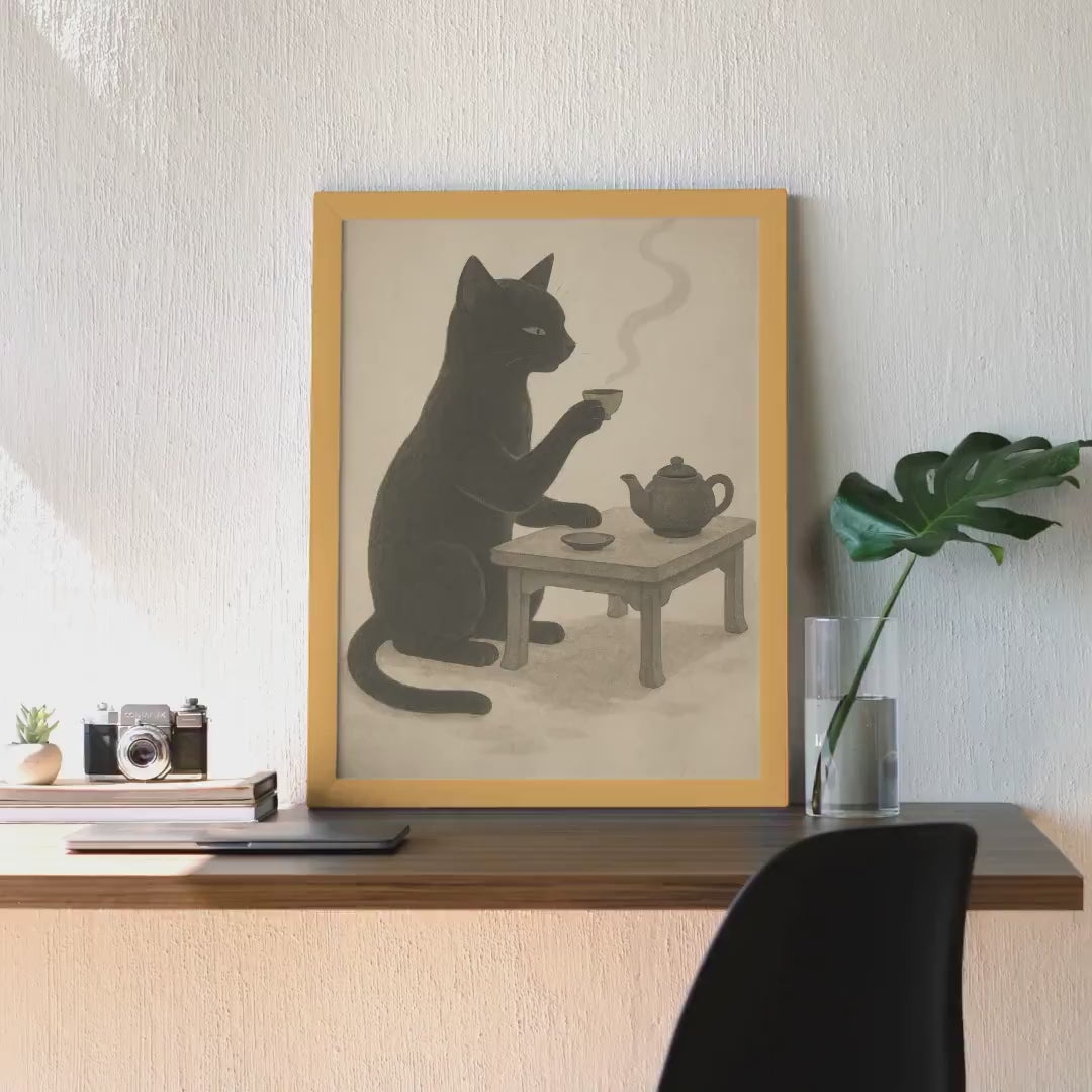 Japanese Tea Cat