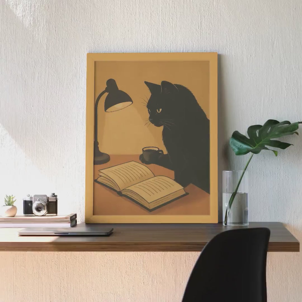 Reading Bookshop Cat