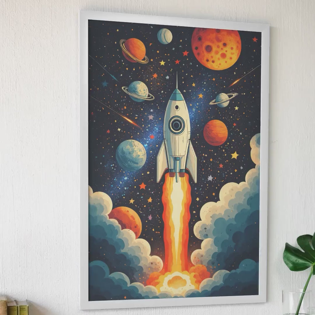 Retro Cosmic Rocket