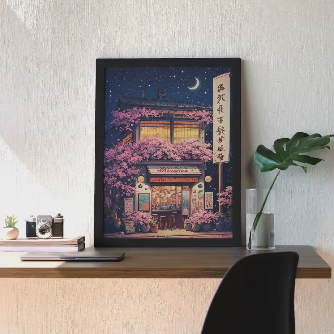 Cozy Sakura Anime Cafe