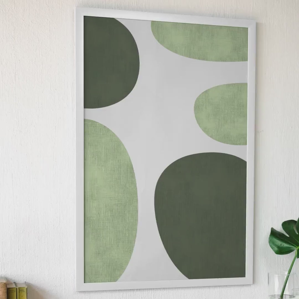 Green Mid Century Geometry