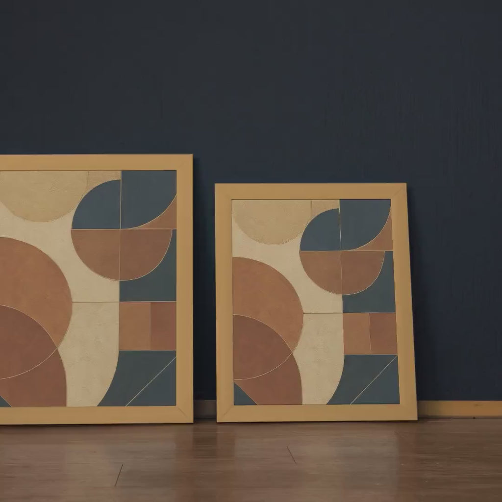 Caramel Navy Geometry