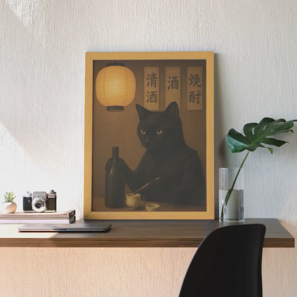 Japanese Sake Bar Cat