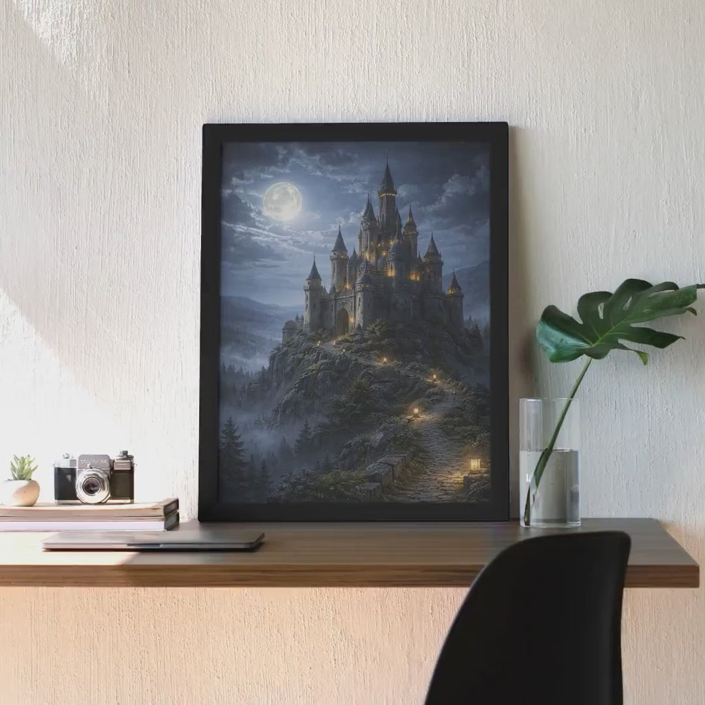 Moonlit Gothic Castle