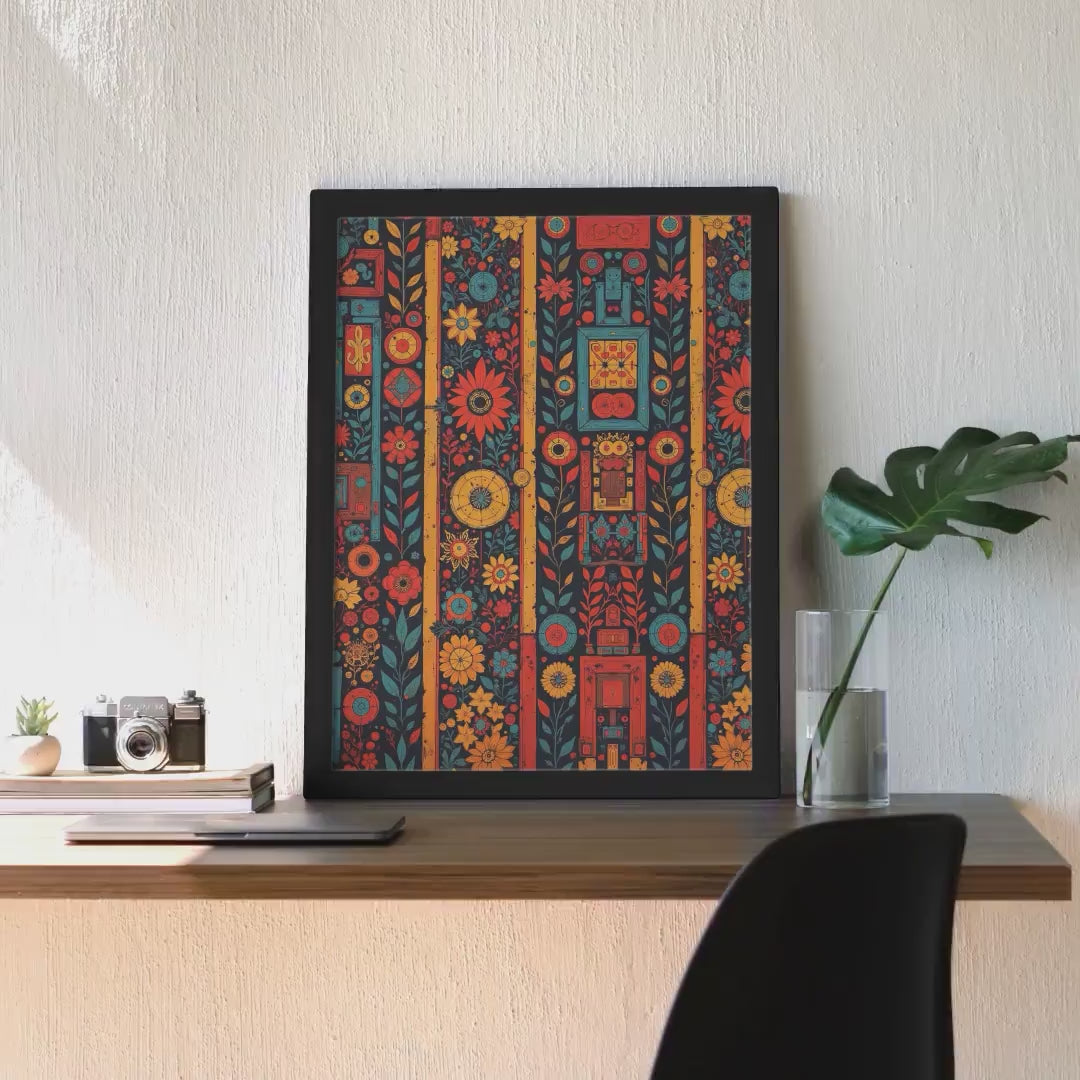 Colorful Boho Floral Pattern