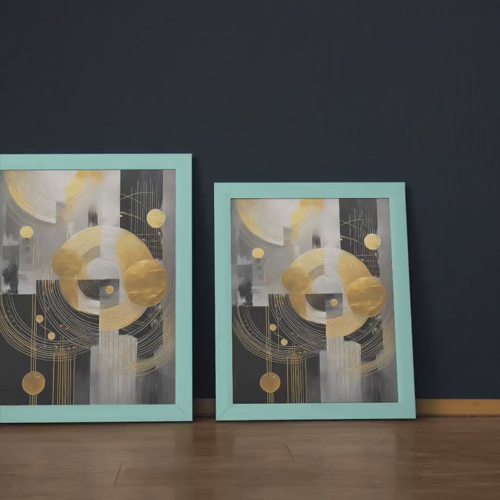 Gold Black Geometry