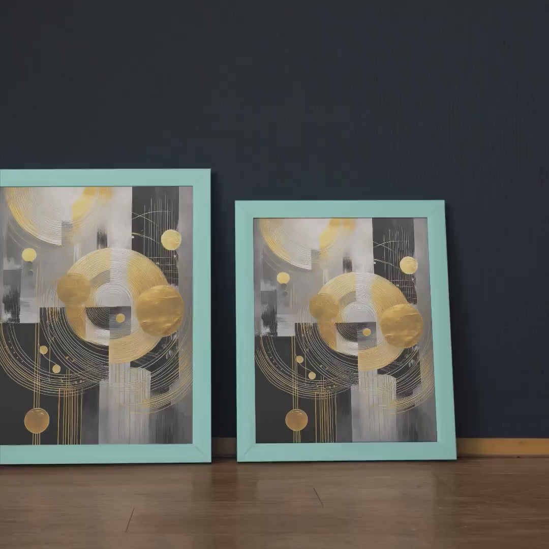 Gold Black Geometry