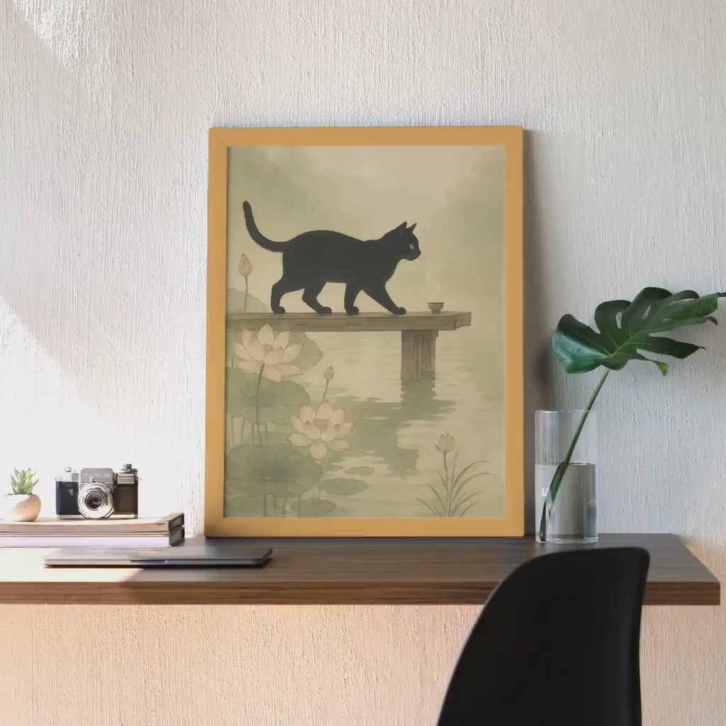 Black Cat Lotus Pond