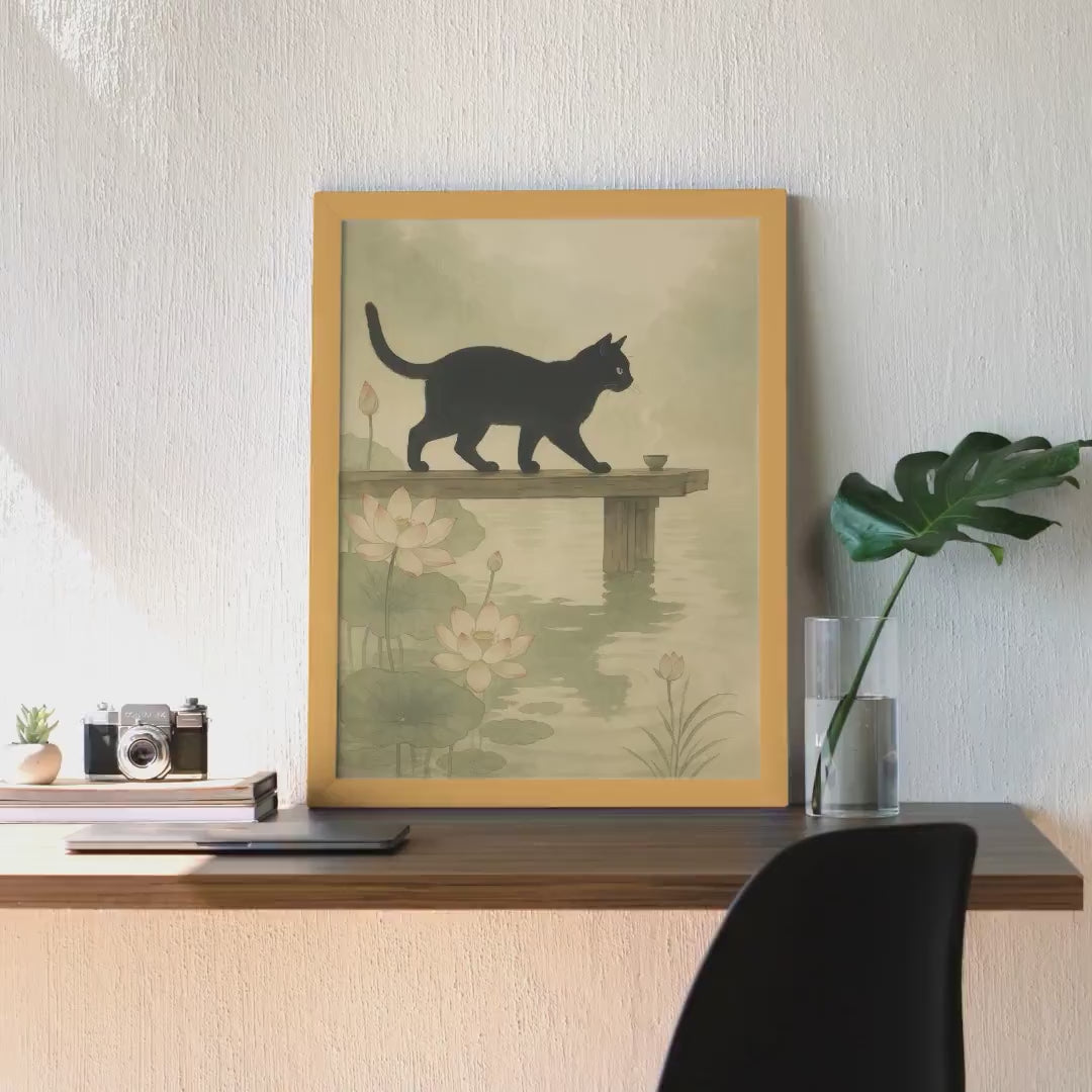 Black Cat Lotus Pond