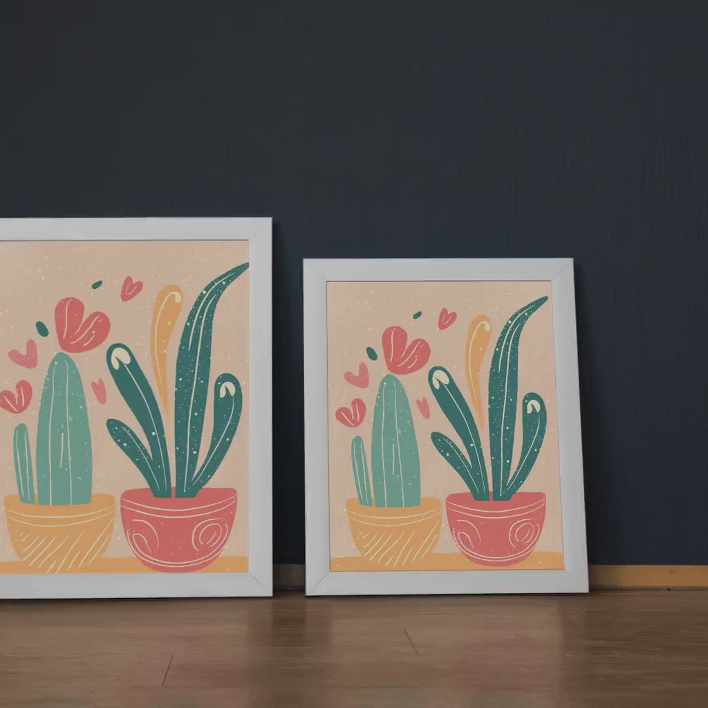 Modern Colorful Cactus