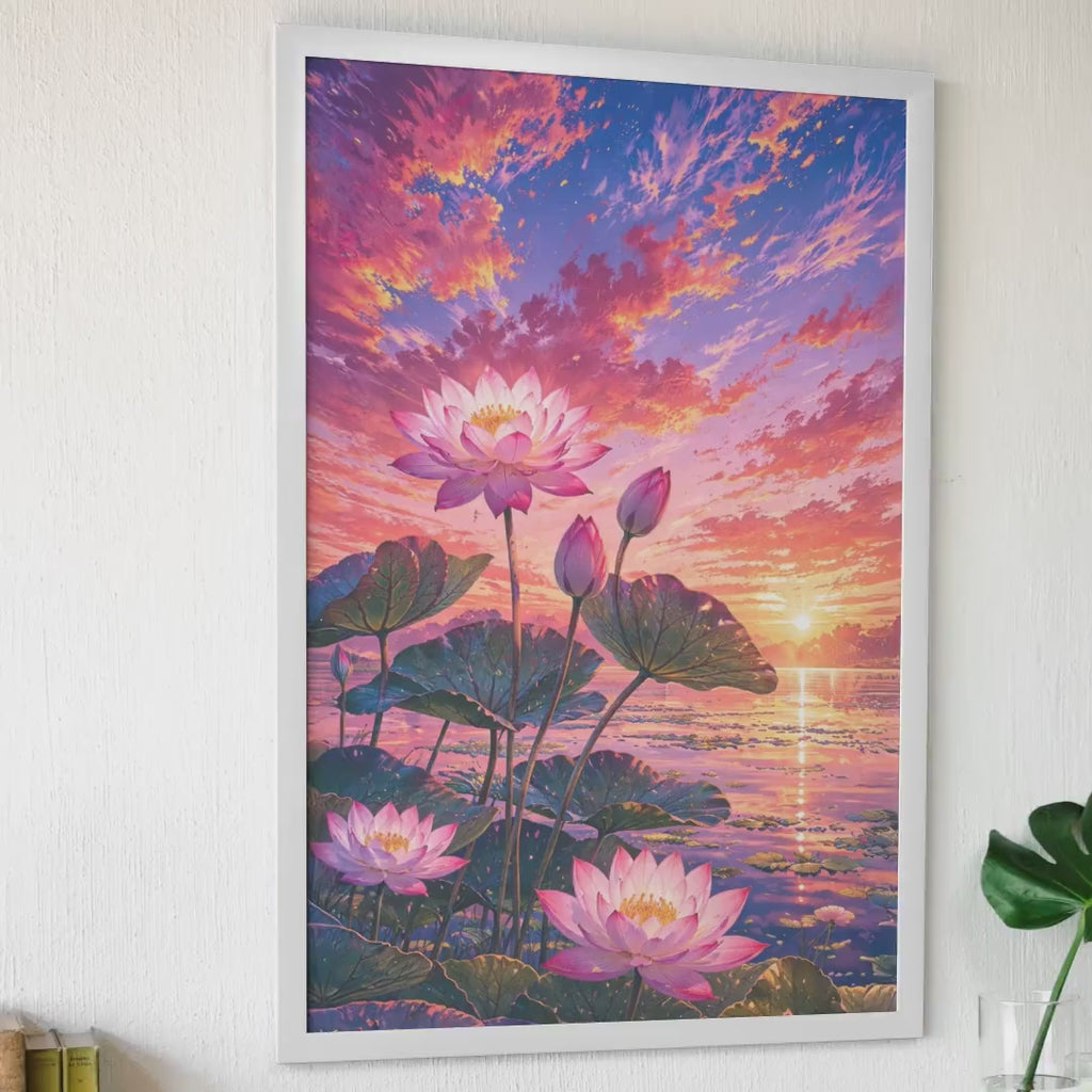 Sunset Lotus Pond