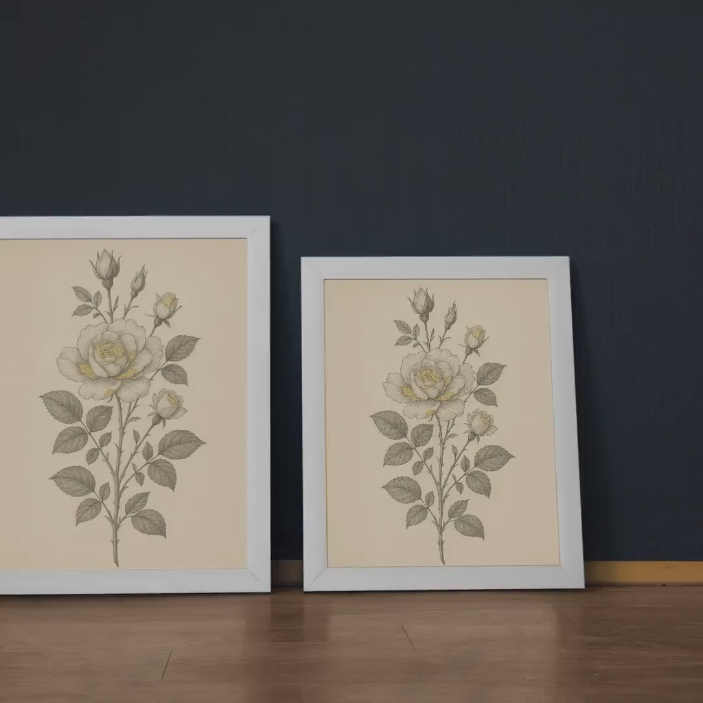 Golden Etched Rose