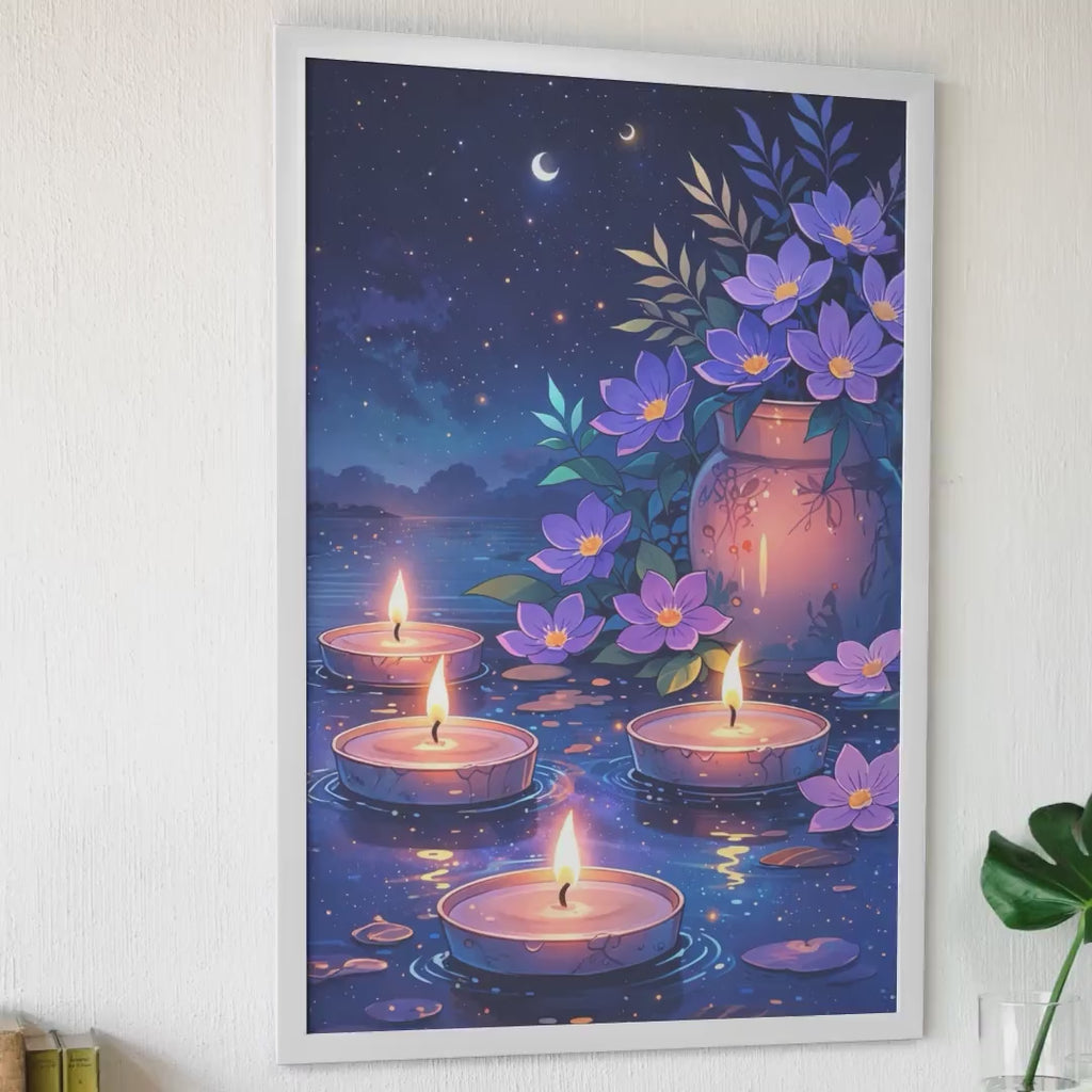 Celestial Floral Candle