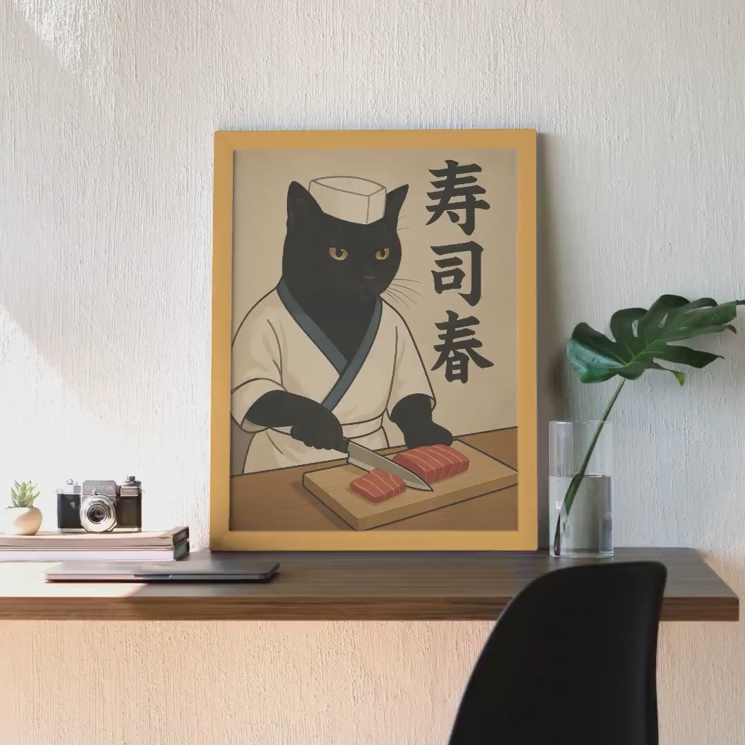 Sushi Chef Cat